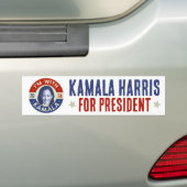 Kamala Harris President 2024 Democraat Foto Retro Bumpersticker (Op auto)