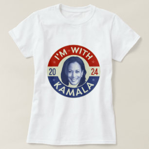 Kamala Harris President 2024 Democraat Foto Retro T-shirt