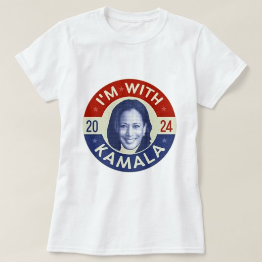 Kamala Harris President 2024 Democraat Foto Retro T-shirt (Design voorkant)