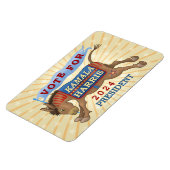 Kamala Harris President 2024 Democrat Donkey Magneet (Linkerzijde)