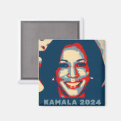 Kamala Harris President 2024 Verkiezingen VS Magneet (Voorkant / Achterkant)