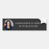 Kamala Harris President Black Job Bumpersticker (Voorkant)