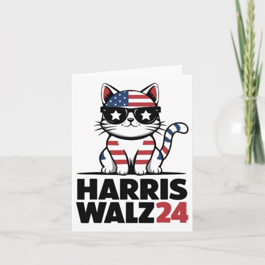 Kamala Harris President Comma La Ameri Kaart (Voorkant)
