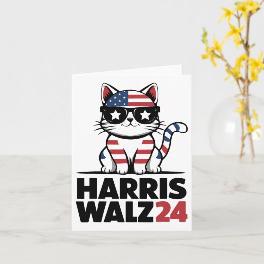 Kamala Harris President Comma La Ameri Kaart (Gele Bloem)
