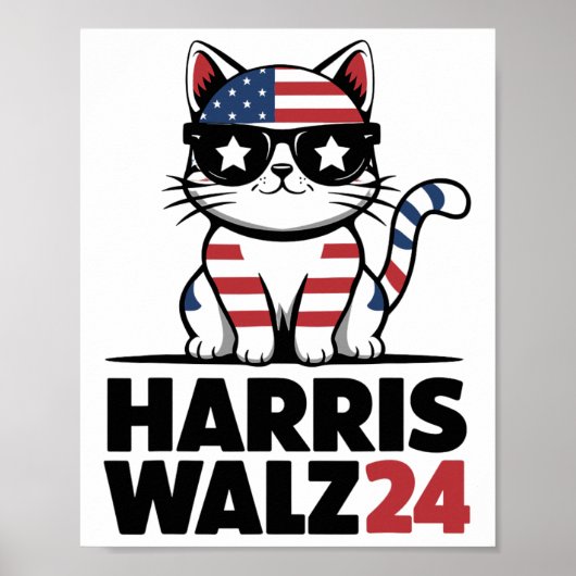 Kamala Harris President Comma La Ameri Poster (Voorkant)