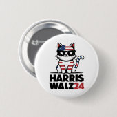 Kamala Harris President Comma La Ameri Ronde Button 5,7 Cm (Voorkant /achterkant)
