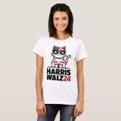 Kamala Harris President Comma La Ameri T-shirt (Voorkant volledig)