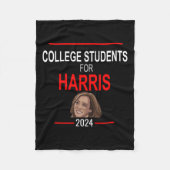 Kamala Harris President Kamala Verkiezingen Fleece Deken (Voorkant)