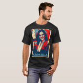 Kamala Harris president of America democrat 2024 T-shirt (Voorkant volledig)