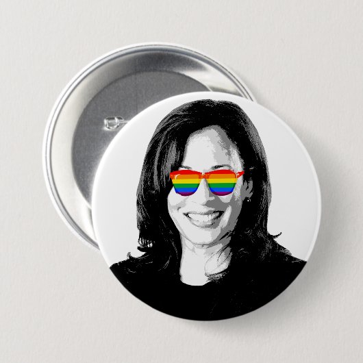 Kamala Harris Pride 2024 Ronde Button 7,6 Cm (Voorkant /achterkant)