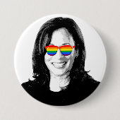 Kamala Harris Pride 2024 Ronde Button 7,6 Cm (Voorkant)