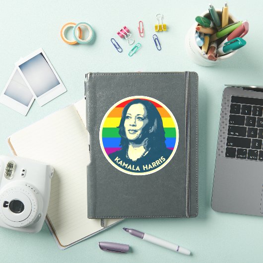 KAMALA HARRIS PRIDE BADGE STICKER (iPad Cover)
