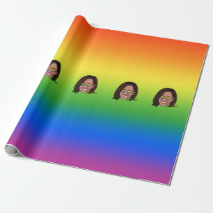 Kamala Harris Pride Holiday Cadeaupapier