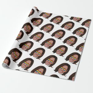 Kamala Harris Pride Holiday Cadeaupapier