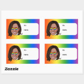 Kamala Harris Pride Holiday Rechthoekige Sticker (Vel)