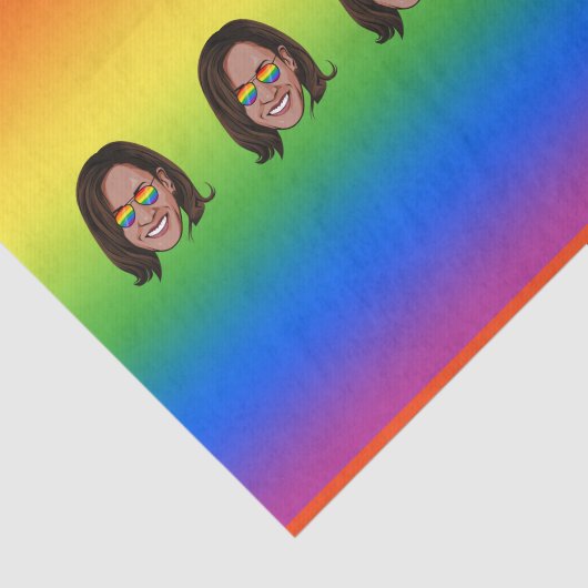 Kamala Harris Pride Holiday Tissuepapier (Detail)