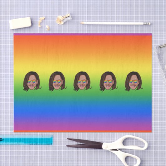 Kamala Harris Pride Holiday Tissuepapier (Craft)