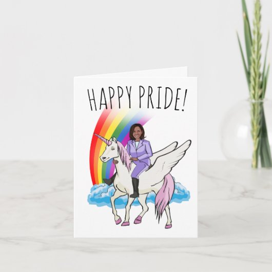 Kamala Harris Pride Kaart (Voorkant)