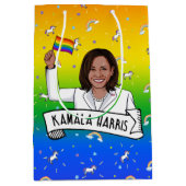 Kamala Harris Pride Medium Cadeauzakje (Voorkant)