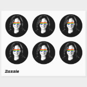Kamala Harris Pride Ronde Sticker (Vel)