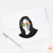 Kamala Harris Pride Ronde Sticker (Envelop)