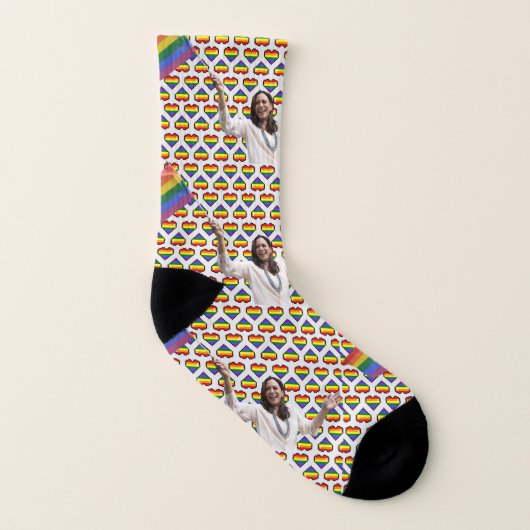 Kamala Harris Pride Socks Sokken (Rechts - buiten)