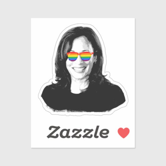 Kamala Harris Pride Sticker (Vel)