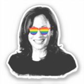 Kamala Harris Pride Sticker (Voorkant)