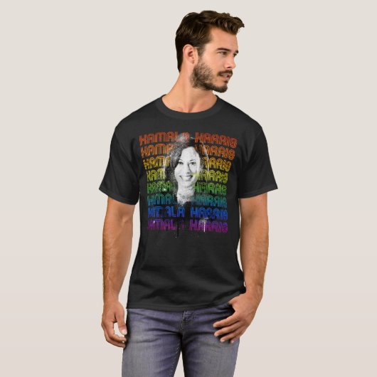 Kamala Harris Pride T-shirt (Voorkant volledig)