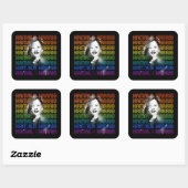 Kamala Harris Pride Vierkante Sticker (Vel)