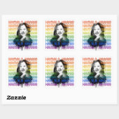 Kamala Harris Pride Vierkante Sticker (Vel)