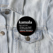 Kamala Harris - Probeer Madame President Ronde Button 7,6 Cm (In situ)
