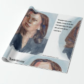 Kamala Harris & Quote Cadeaupapier (Uitgerold)