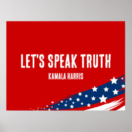 Kamala Harris Quote Spreek Waarheid Poster