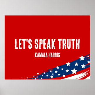 Kamala Harris Quote Spreek Waarheid Poster