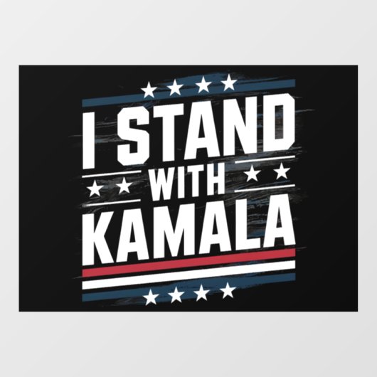 Kamala Harris Raamsticker (Vel)