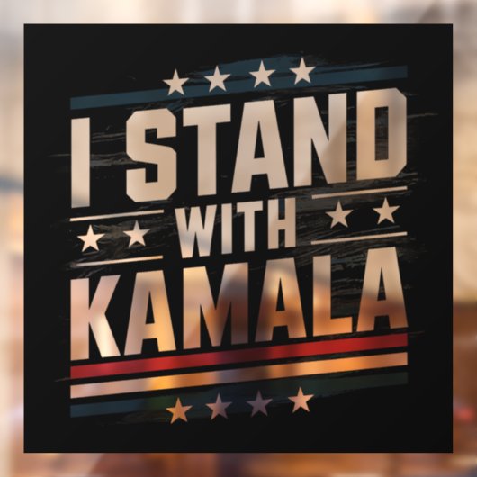 Kamala Harris Raamsticker (Vel 2)