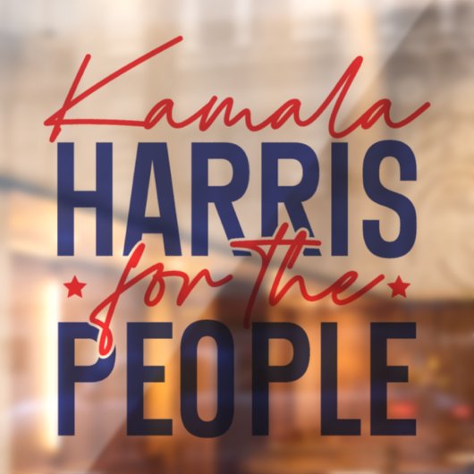 Kamala Harris Raamsticker (Vel 2)