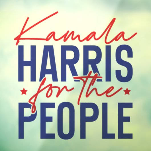 Kamala Harris Raamsticker (Vel 3)