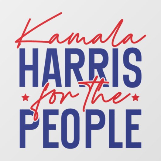 Kamala Harris Raamsticker (Vel)