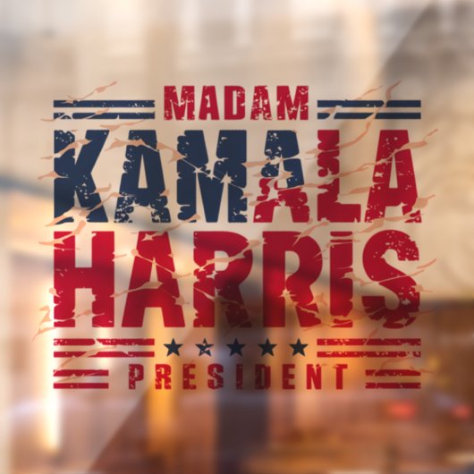 Kamala Harris Raamsticker (Vel 2)