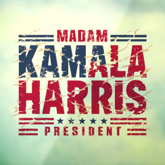 Kamala Harris Raamsticker (Vel 3)
