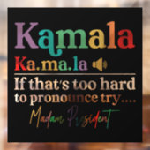 Kamala Harris Raamsticker (Vel 2)