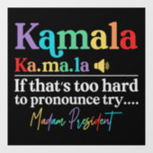 Kamala Harris Raamsticker (Vel)