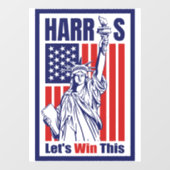Kamala Harris Raamsticker (Vel)