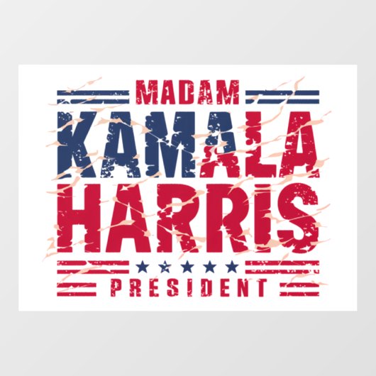 Kamala Harris Raamsticker (Vel)
