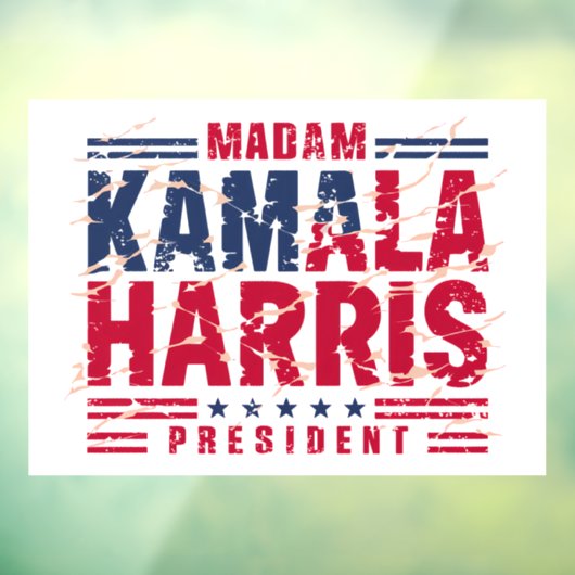 Kamala Harris Raamsticker (Vel 3)