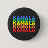 Kamala Harris Rainbow Button (Voorkant)
