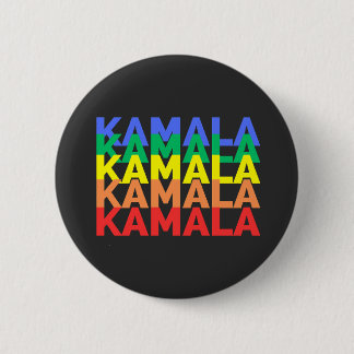 Kamala Harris Rainbow Button