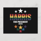 Kamala Harris Rainbow Gay Pride LGBT-verkiezingen  Briefkaart (Voorkant)